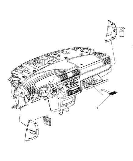 2008 Chrysler Sebring Instrument Panel Diagram