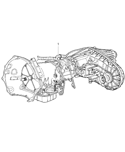 2012 Ram 2500 Wiring-Transmission Diagram for 68164522AA