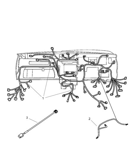 2009 Jeep Commander Wiring-Instrument Panel Diagram for 68038775AC