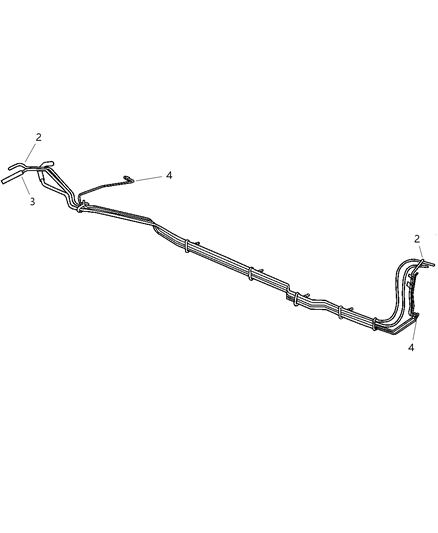 2005 Jeep Liberty Bundle-Fuel And Brake Lines Diagram for 52128969AE