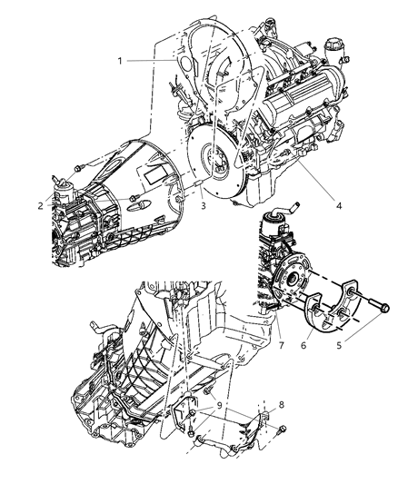 2008 Jeep Liberty Clutch Housing Mounting Diagram 1