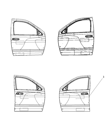 2009 Dodge Ram 3500 Doors Diagram