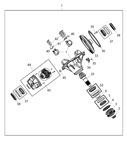 2011 Ram 4500 Differential Assembly Diagram