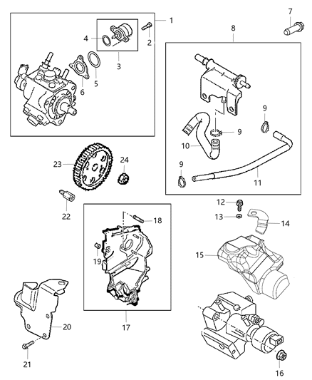 2015 Jeep Cherokee Hose-Fuel Diagram for 68093329AA