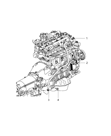 2014 Jeep Wrangler Oil Filler Tube & Related Parts Diagram 1