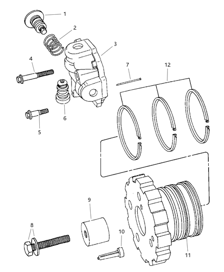 1999 Chrysler Town & Country Governor , Automatic Transaxle Diagram
