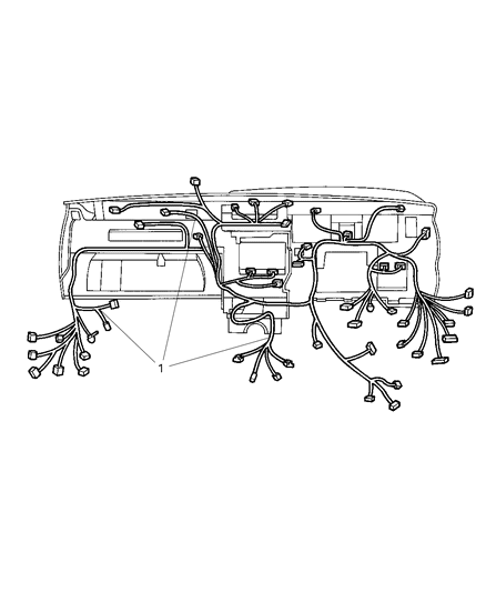 2003 Jeep Grand Cherokee Wiring-Instrument Panel Diagram for 56050050AF