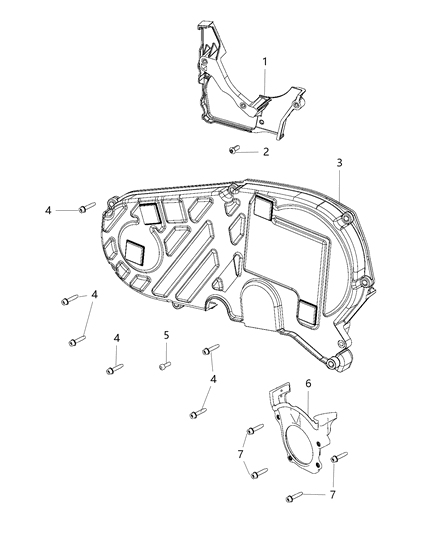 2019 Jeep Compass Cover-Timing Belt Diagram for 68263707AA