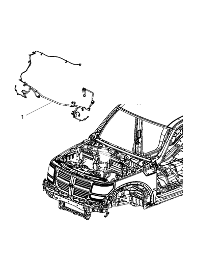 2008 Dodge Nitro Wiring-Front End Lighting Diagram for 56049988AC