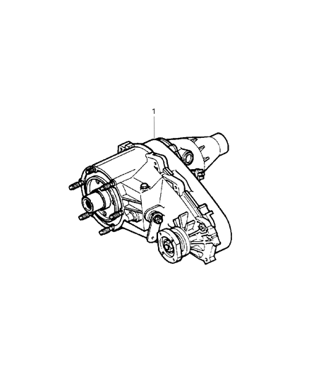 2007 Jeep Liberty Transfer Case Assembly Model Diagram for 52099421AH