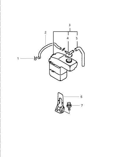 1997 Dodge Avenger Coolant Recovery System Diagram 2