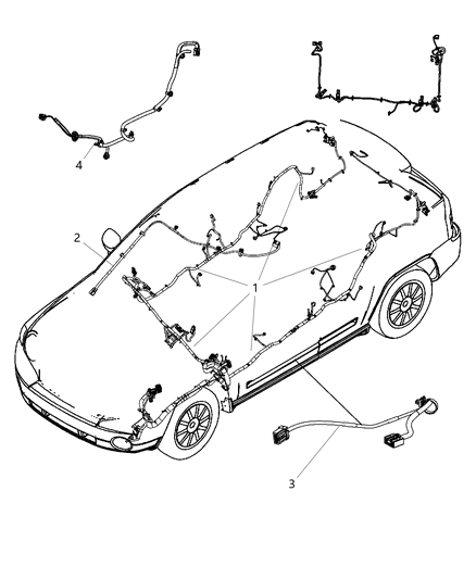 2009 Jeep Patriot Wiring-Unified Body Diagram for 68035125AC