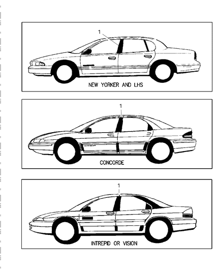 1997 Chrysler LHS Tapes Diagram