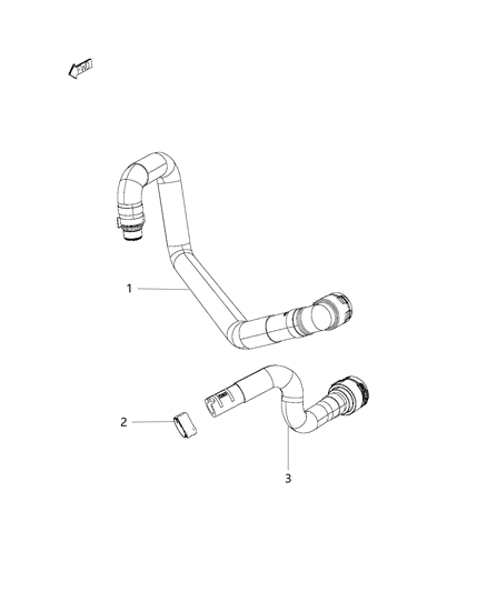 2014 Jeep Cherokee Hose-Heater Supply Diagram for 52014625AA