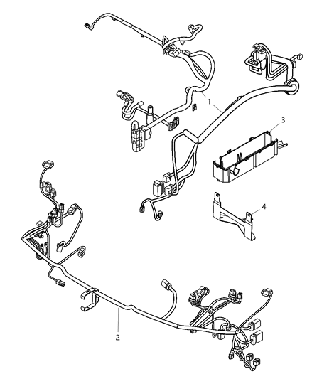 2001 Dodge Intrepid Wiring-Front End Lighting Diagram for 4759647AC