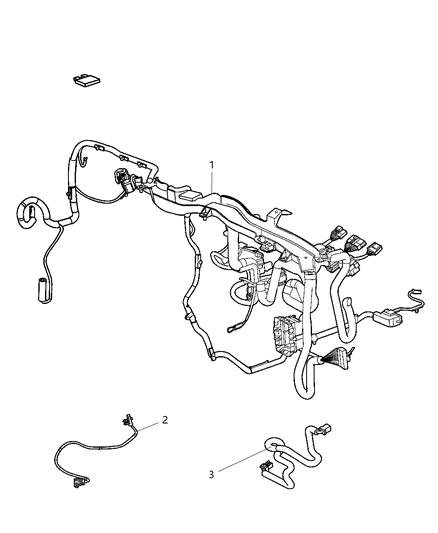 2008 Jeep Compass Wiring-Instrument Panel Diagram for 5084176AD