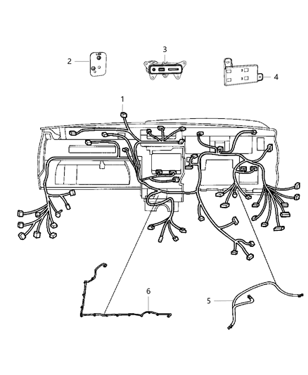 2015 Jeep Grand Cherokee Wiring-Instrument Panel Diagram for 68237697AC