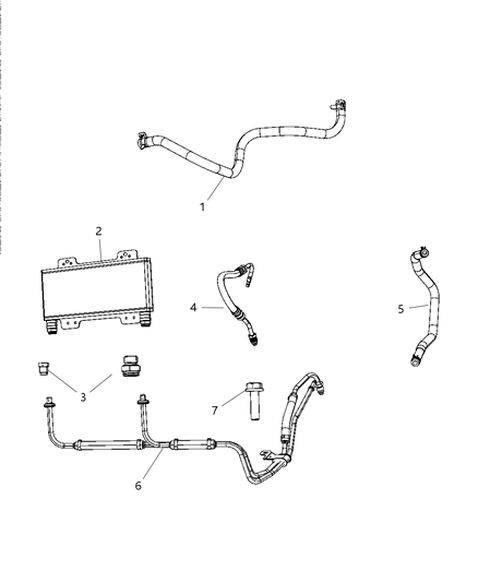 2009 Dodge Viper Line-Power Steering Diagram for 68029526AA