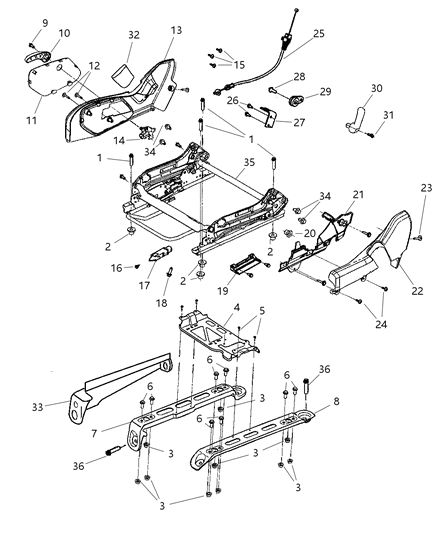 2008 Jeep Grand Cherokee Spacer Diagram for 68031365AA