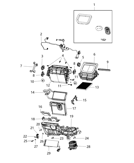 2021 Jeep Wrangler Probe-Air Conditioning Diagram for 68301850AA