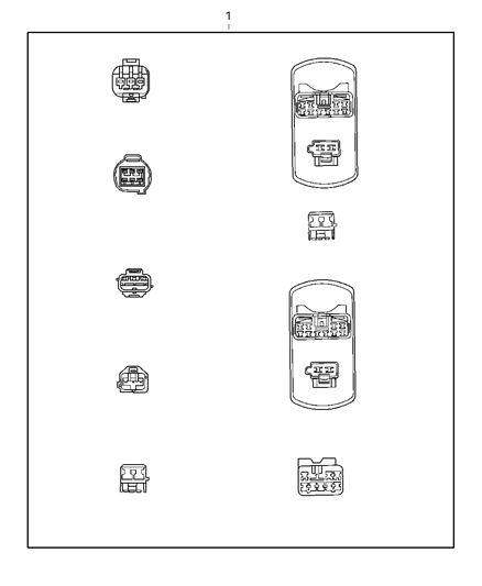 2005 Chrysler Crossfire Connector-Wiring Diagram for 5101429AA
