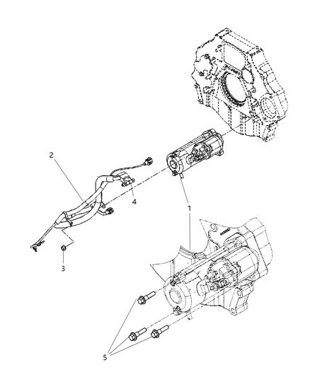 2011 Ram 2500 Starter & Related Parts Diagram 2