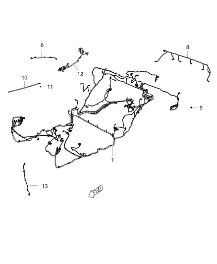 2015 Dodge Challenger Wiring-Unified Body Diagram for 68227009AD