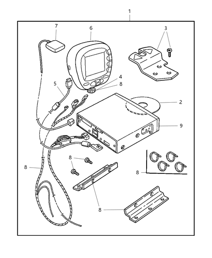 2002 Dodge Durango Navigation Kit Diagram