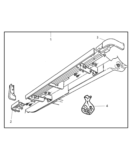 2004 Jeep Liberty End Cap-Running Board Diagram for 5086043AA