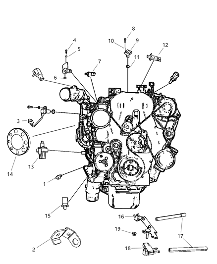 2011 Jeep Liberty Sensors - Diesel Engine Diagram