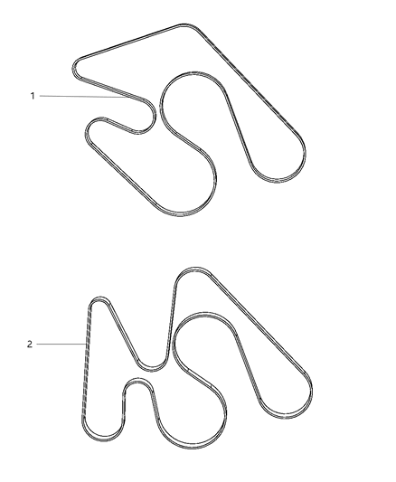 2011 Ram 5500 Belts, Serpentine & V-Belts Diagram