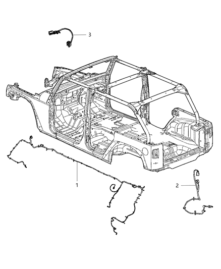 2013 Jeep Wrangler Wiring - Chassis Diagram