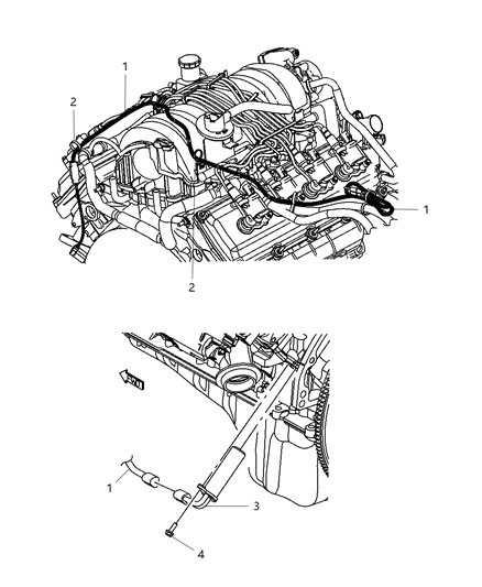 2011 Jeep Grand Cherokee Wiring-Engine Block Heater Diagram for 68070034AA