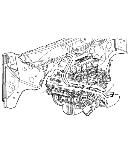 2004 Dodge Ram 1500 Plumbing - Heater Diagram 2