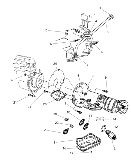 1997 Jeep Grand Cherokee Case & Related Parts Diagram 2