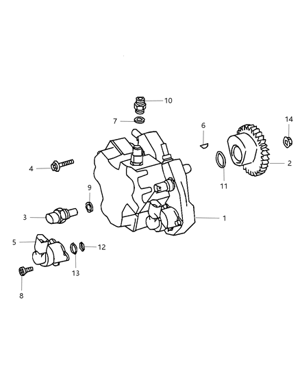 2008 Jeep Grand Cherokee Pump-Fuel Injection Diagram for 68018733AA