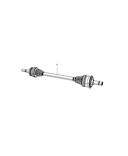 2011 Dodge Durango Axle Shaft Assembly Diagram for 68035016AB