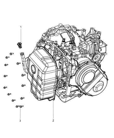 2011 Chrysler 200 Oil Filler Tube & Related Parts Diagram 2