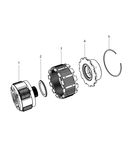 2008 Dodge Ram 5500 Snap Ring Diagram for 68019886AA