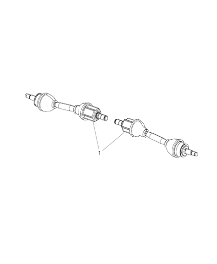 2021 Jeep Compass Shaft-Axle Half Diagram for 68290569AB