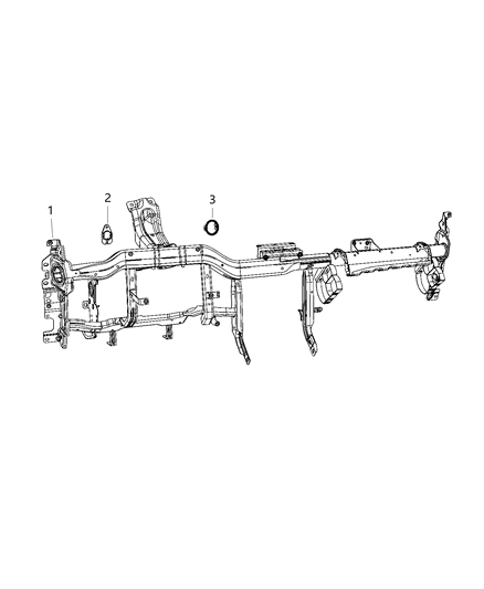 2020 Chrysler 300 Instrument Panel & Structure Diagram 2