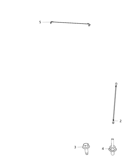 2020 Jeep Wrangler Straps, Ground Diagram 1