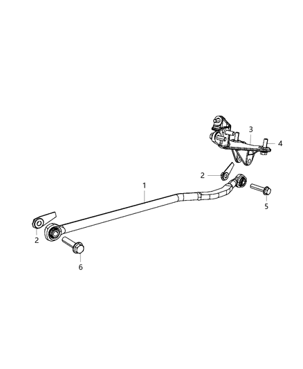 2015 Ram 5500 Front Stabilizer Bar, Track Diagram