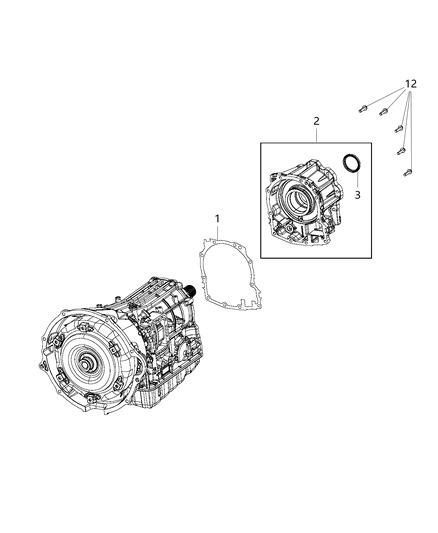2015 Ram 3500 Snap Ring-Transmission Diagram for 68244608AA