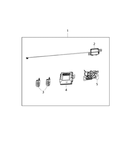 2014 Dodge Dart Remote-Complete Diagram for 82212771