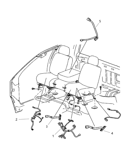2006 Dodge Ram 1500 Wiring-Seat Diagram for 5179945AA