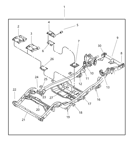 2004 Jeep Wrangler Frame-Chassis Diagram for 56052329AB