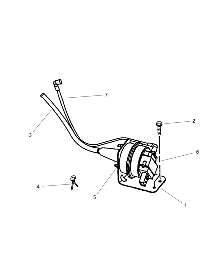 2004 Jeep Wrangler Cable-Speed Control Diagram for 52109524AC