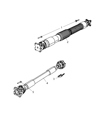 2007 Dodge Nitro Front Drive Shaft Diagram for 52853363AC