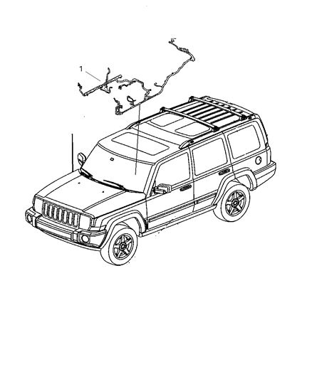 2010 Jeep Commander Wiring-Body Diagram for 68060692AA